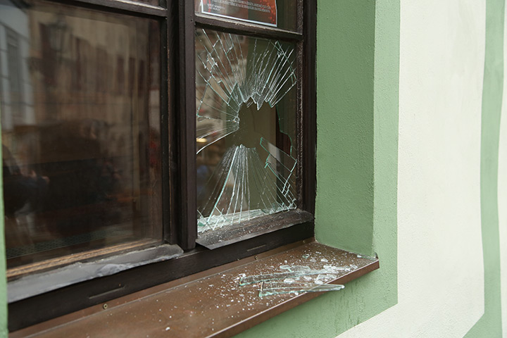 A2B Glass are able to board up broken windows while they are being repaired in Heathfield.